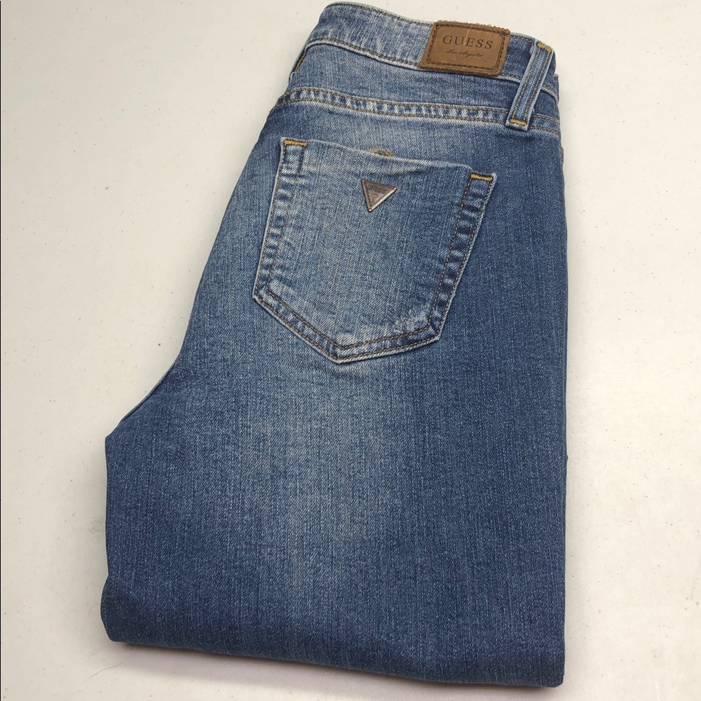 GUESS LOS ANGELES CLASSIC HIGH-RISE STRAIGHT JEANS 27x28 ⭐️